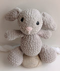 Nagy méretű horgolt nyuszi amigurumi – 30 cm